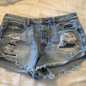 American Eagle jean shorts barely worn!